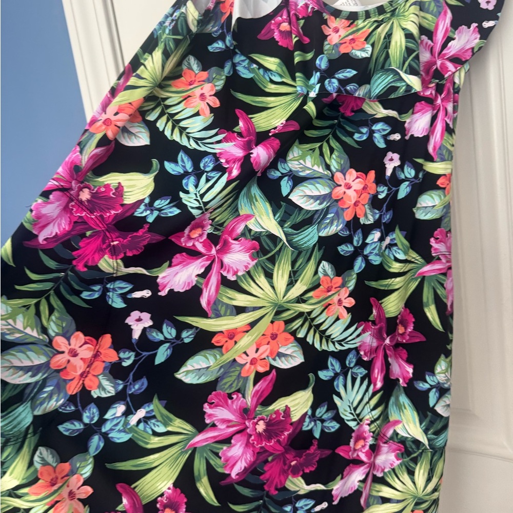 Tommy Bahama Floral Black Dress - Picture 3 of 3